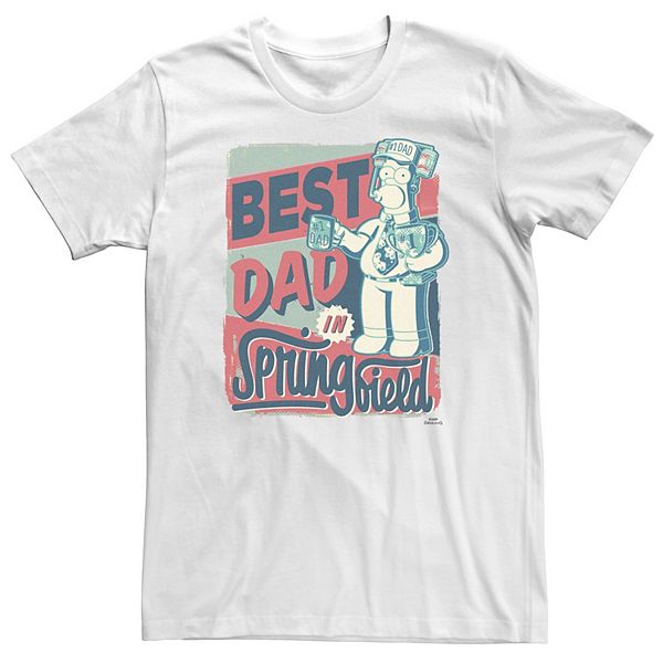 

Футболка Big & Tall The Simpsons Homer Best Dad in Springfield Licensed Character