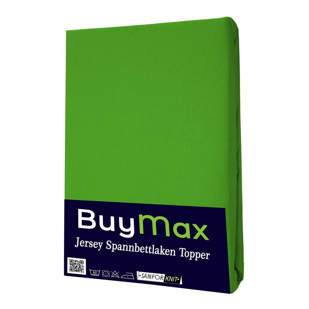 

Простыня Jersey Topper из 100% хлопка, 160х200 см, яблочно-зеленый Buymax