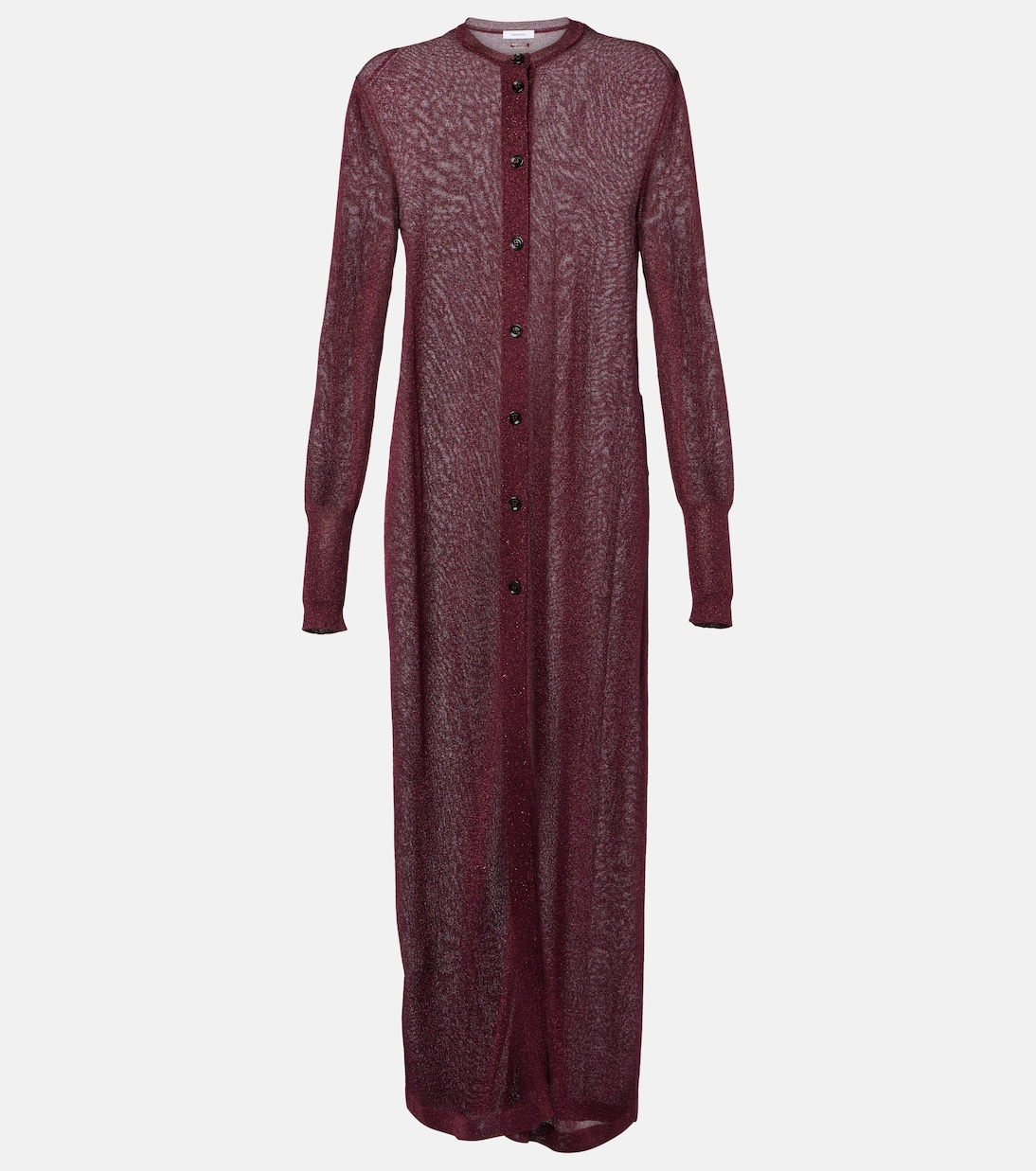 

Кардиган из ламе Ferragamo, Oxblood Lurex