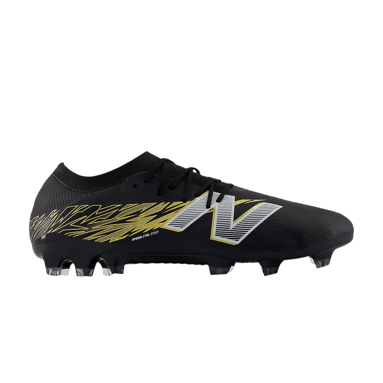 

Бутсы New Balance Furon V8 Elite FG 'Black Metallic Gold', черный