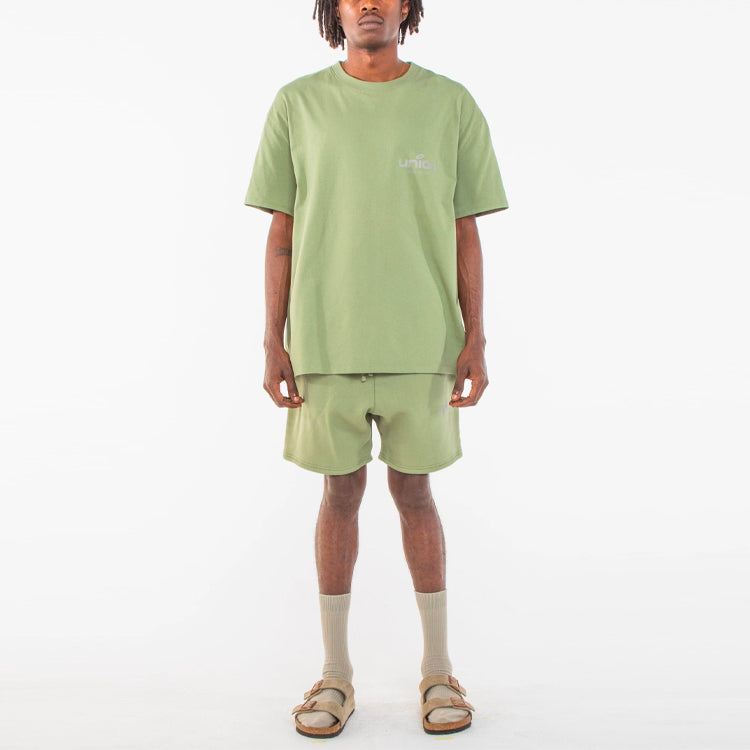 Футболка Fear of God Essentials x Union LA FW21 Vintage Tee Army FOG-FW21-092, зеленый — фото 3