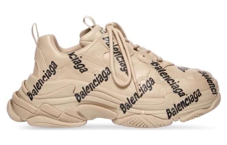 Кроссовки женские Balenciaga Triple S, бежевый — фото 2