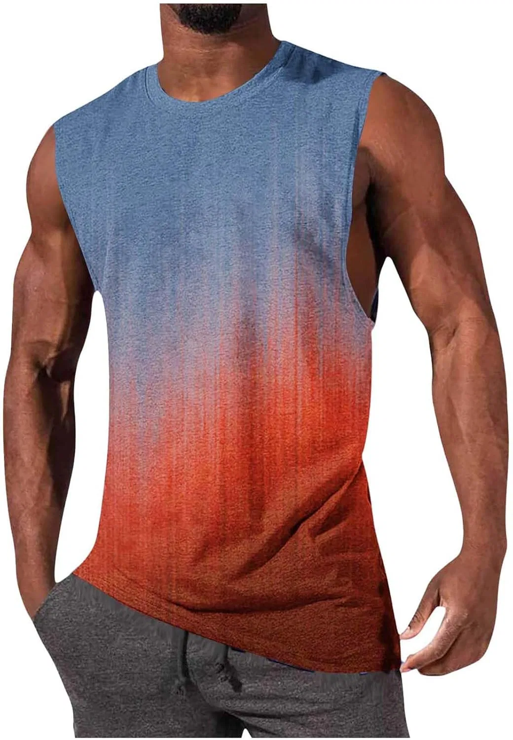 Мужская майка Gradient, хлопковая, Navy