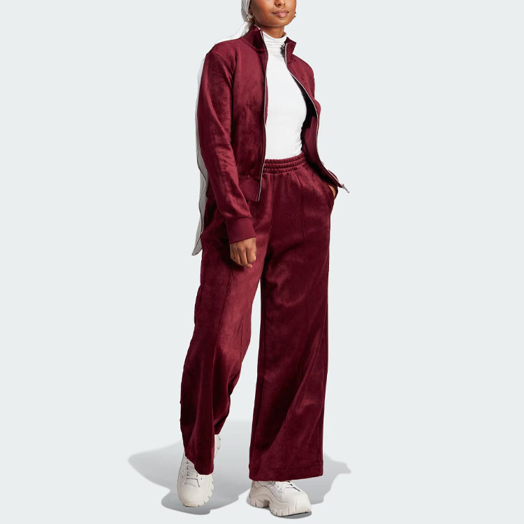 ESSENTIALS Трикотажные спортивные штаны женские фиолетовые Adidas Originals — фото 2