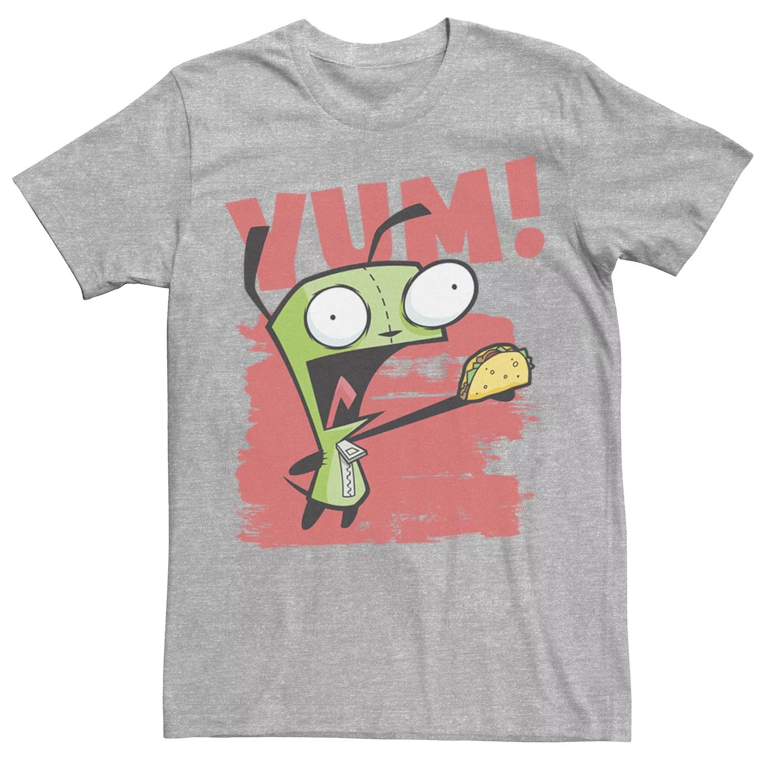 

Мужской Invader Zim Gir Yum! Футболка для размазывания краски Licensed Character