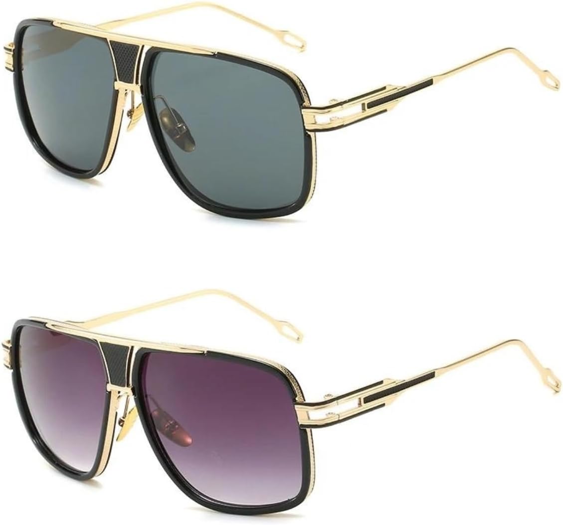 

Классические солнцезащитные очки в крупной оправе, мужские металлические солнцезащитные очки, женские ретро квадратные очки-маски в винтажном стиле с защитой от УФ-излучения UV400 UQKY, Cranber 4