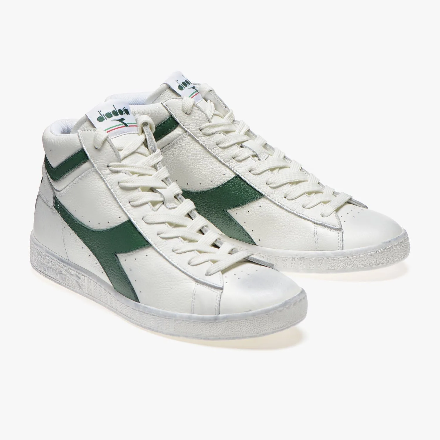 Кроссовки Diadora Unisex Game L High Waxed High Trainers, белый — фото 4