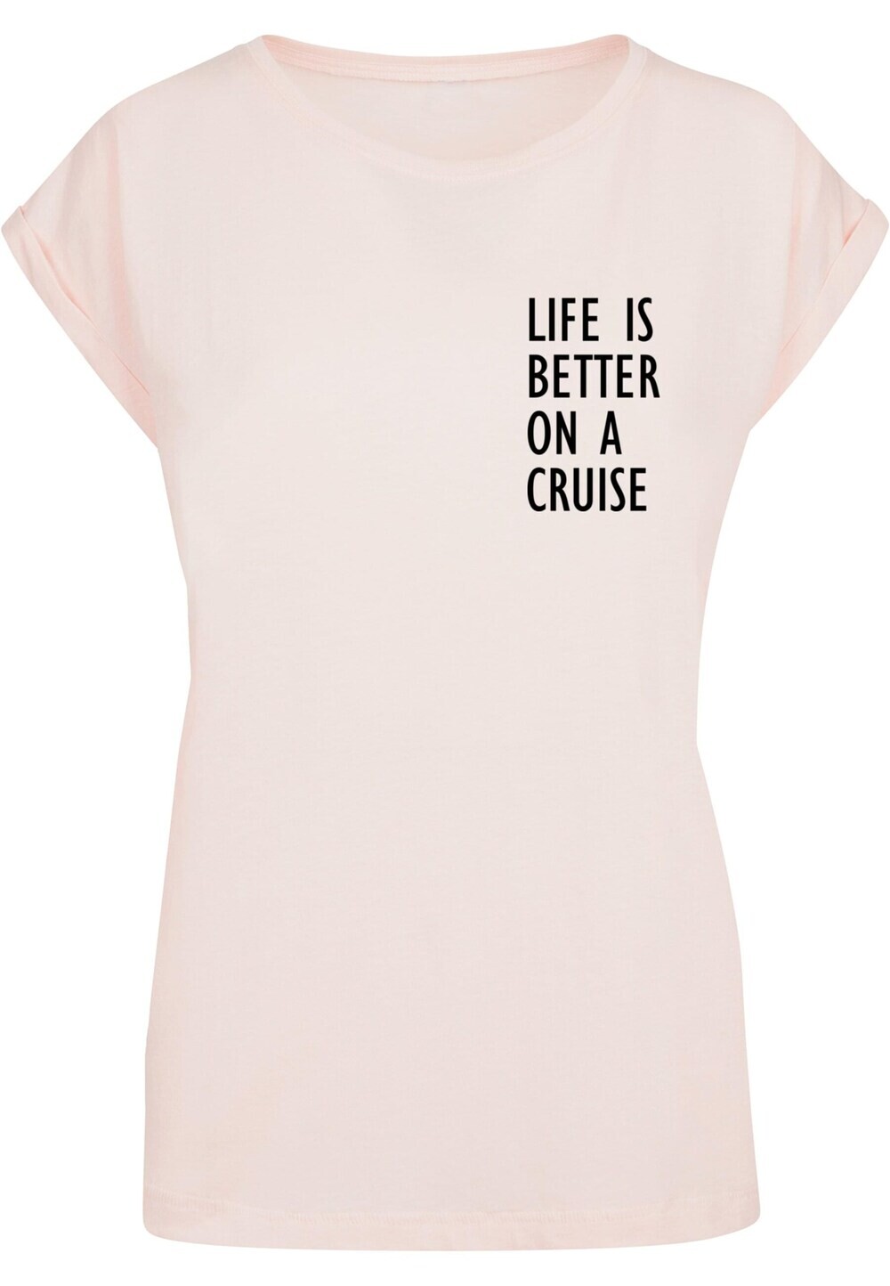 

Рубашка Merchcode Life Is Better, пастельно-розовый