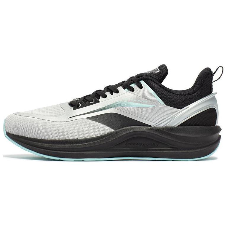 

Антискользящие износостойкие низкие кроссовки для бега мужские Silver Black 361°