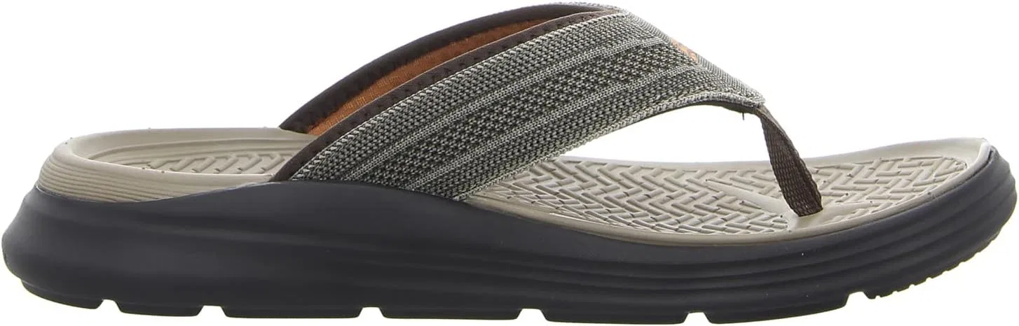 Мужские сандалии Skechers Sargo Everport, Ltbr Light Brown — фото 3