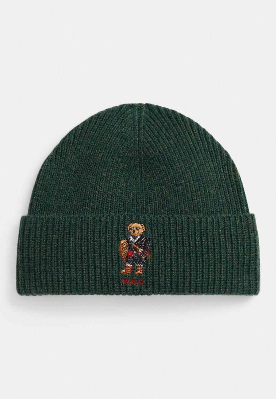 

Шапка Polo Ralph Lauren POLO BEAR RIB-KNIT BEANIE, Hunt Club Green/Dark Green