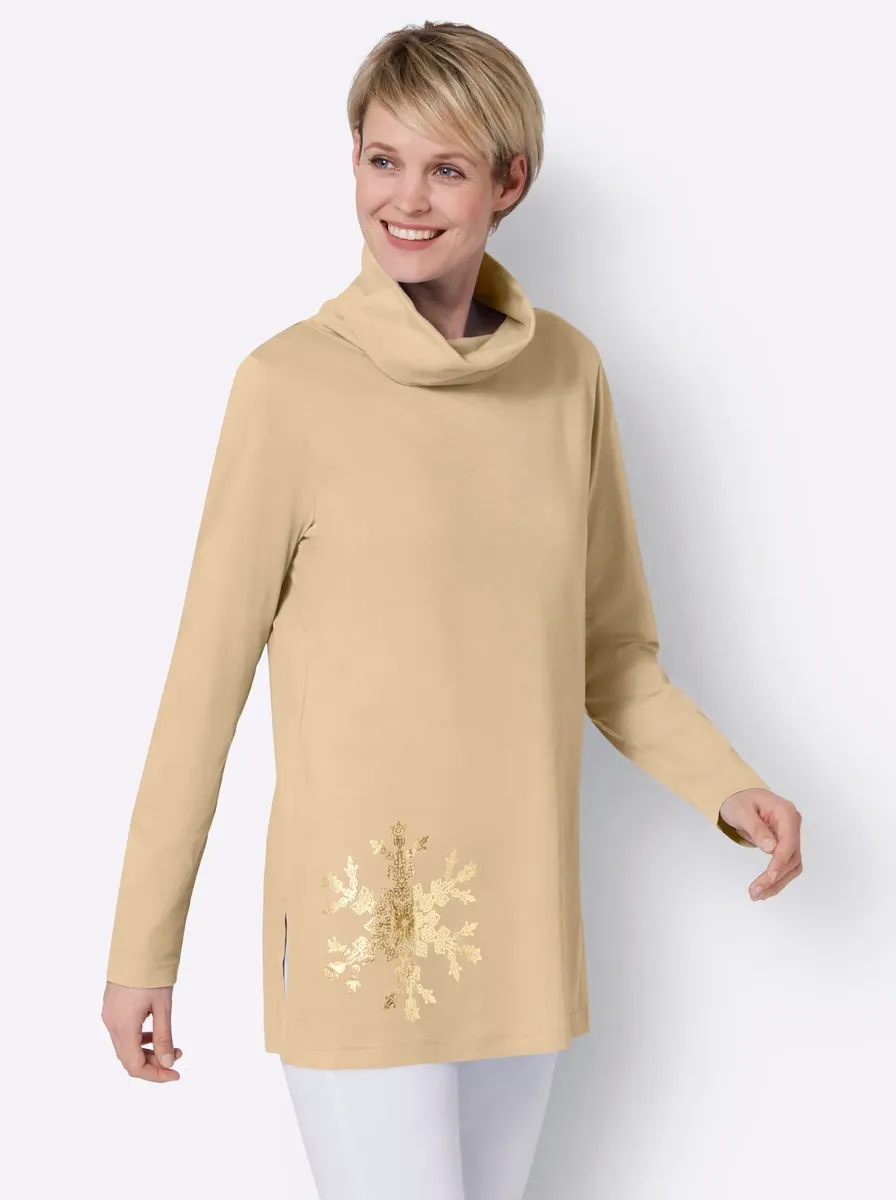 

Длинная рубашка Classic Basics "Long Shirt", бежевый