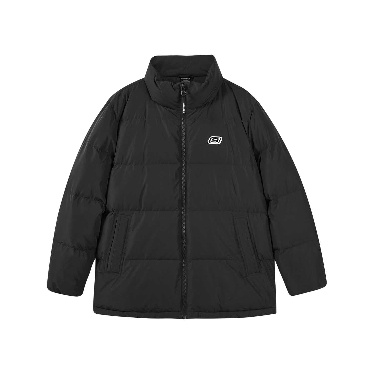

Skechers Яркая пуховая куртка унисекс, Black-0018
