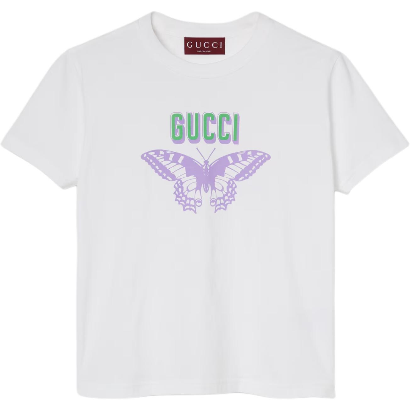 

Футболка женская Gucci, белый / лиловый / зеленый