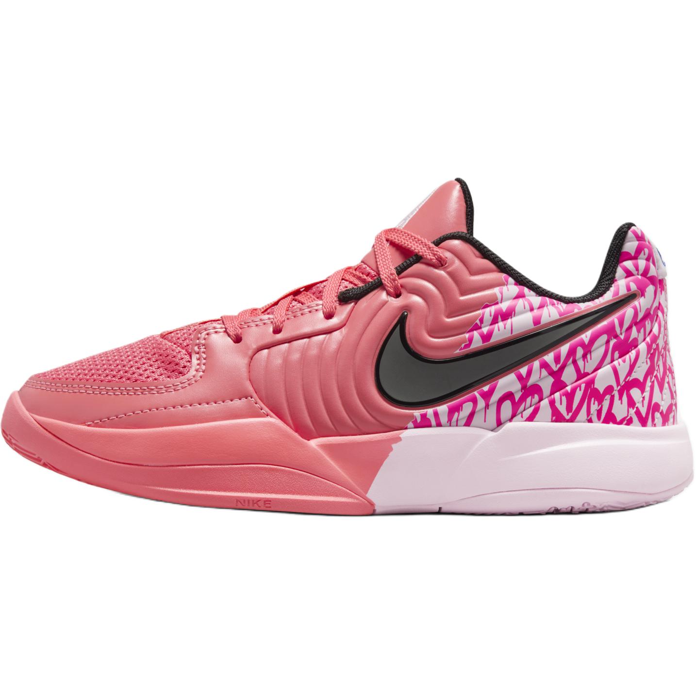 

Детские баскетбольные кроссовки Ja 2 с противоскользящей подошвой и износостойким верхом Nike, розовый/белый