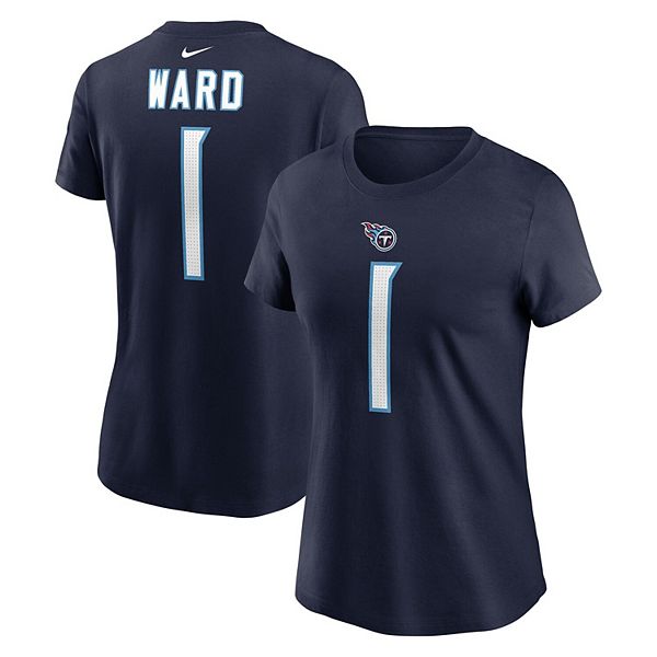 

Футболка женская Cam Ward Navy Tennessee Titans 2025 NFL Draft First Round Pick Name & Number Nike