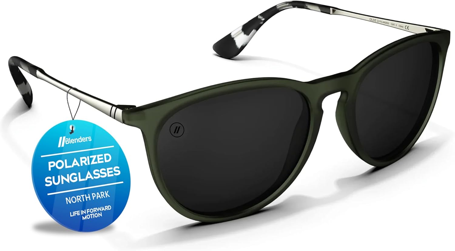 

Солнцезащитные очки Blenders Eyewear North Park – поляризованные – классическая форма, оправа из комбинированных металлов – 100% защита от УФ-излучения – для мужчин и женщин, Olive U