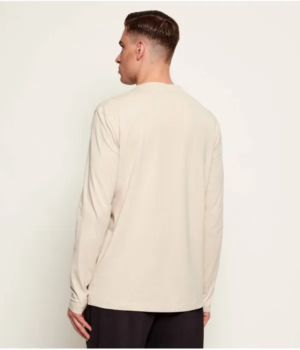 Футболка с длинным рукавом regular fit Boss Green, бежевый — фото 3
