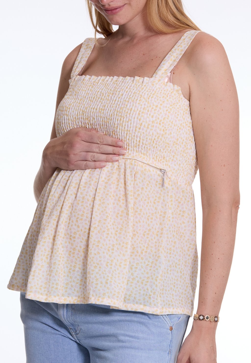 

Блуза SMOCKED AMBRE - Top Cache Coeur, желтый