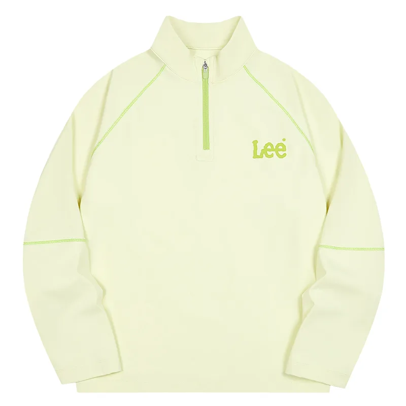 Футболка с воротником стойкой для школьников Lee, Lime Green