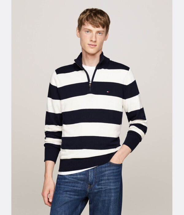 

Свитер Tommy Hilfiger Regular Fit, синий / белый