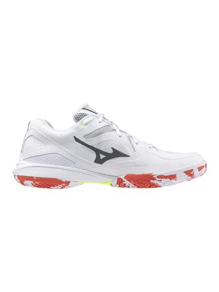 Кроссовки для бадминтона «Wave Claw 3» от Mizuno, White X Black X Red — фото 4