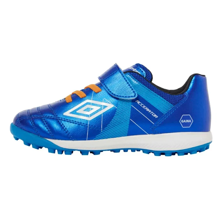 Детские футбольные бутсы Umbro Accerator SB JR Wide +GAINA, синий, размер 19.0cm - 30 RU