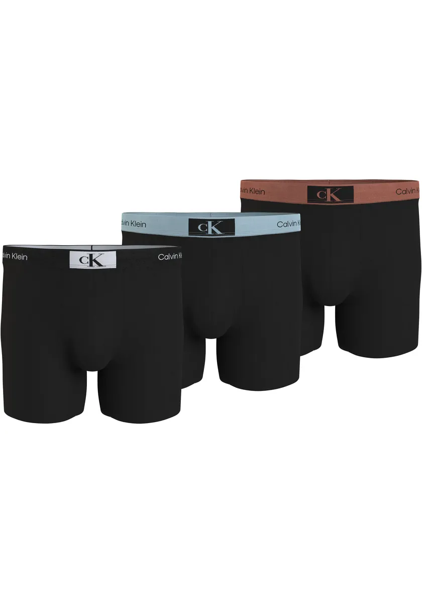 

Боксеры Calvin Klein Underwear "BOXER BRIEF 3PK" (3 шт. в упаковке, 3 шт. в упаковке), с фирменной этикеткой на поясе, цвет Blk, B- Stratosp Wb, B- Aragon Wb