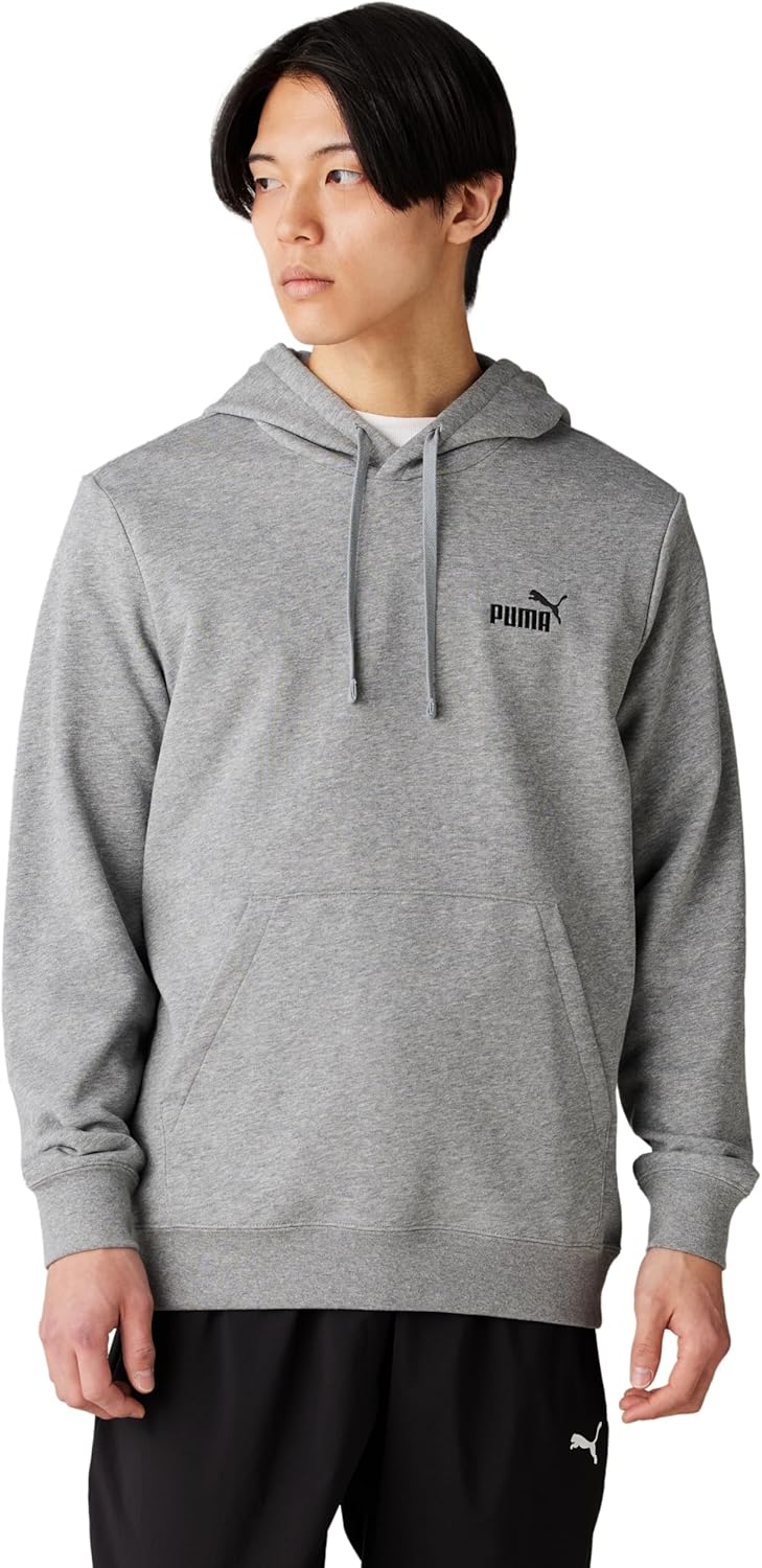 

Мужская повседневная спортивная толстовка PUMA, флис ESS, логотип № 1, серый