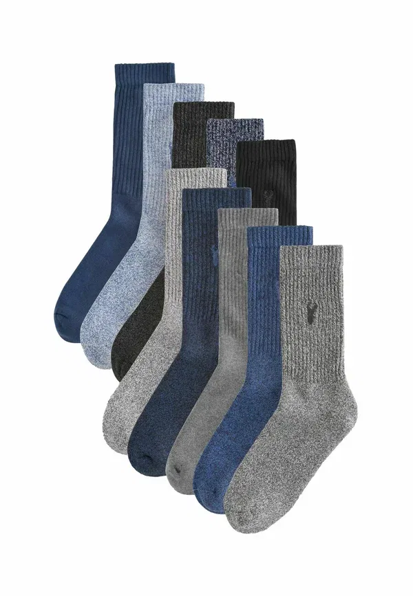 Носки Next, 10 pack socks, сине-серый твистед