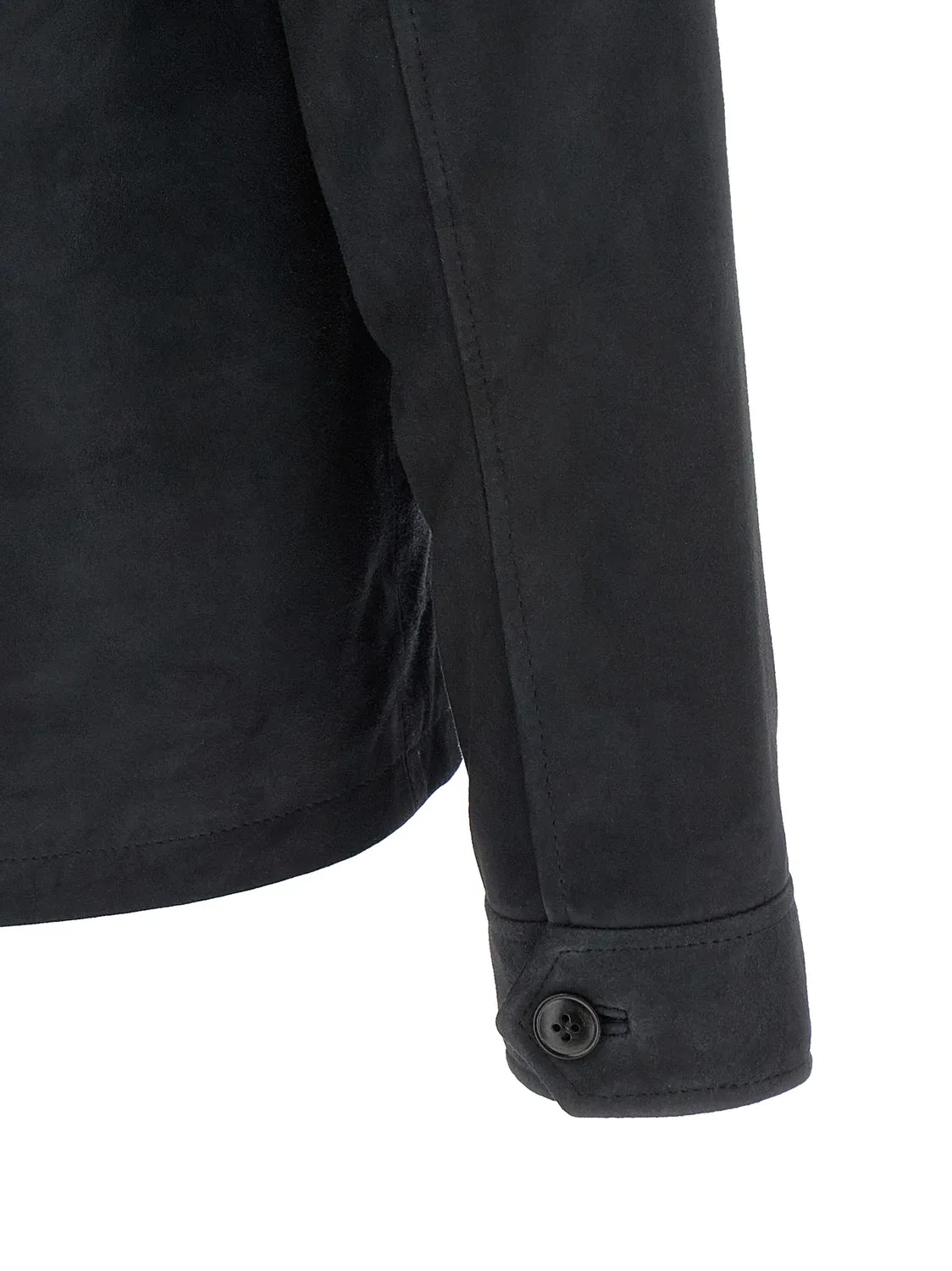 Замшевая рубашка-overshirt Pal Zileri, синий — фото 3