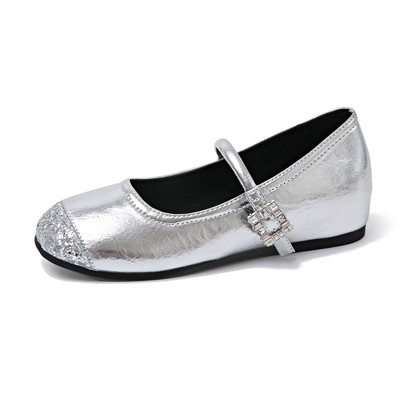 LEXON Серебряные балетки Мэри Джейн, цвет Silver