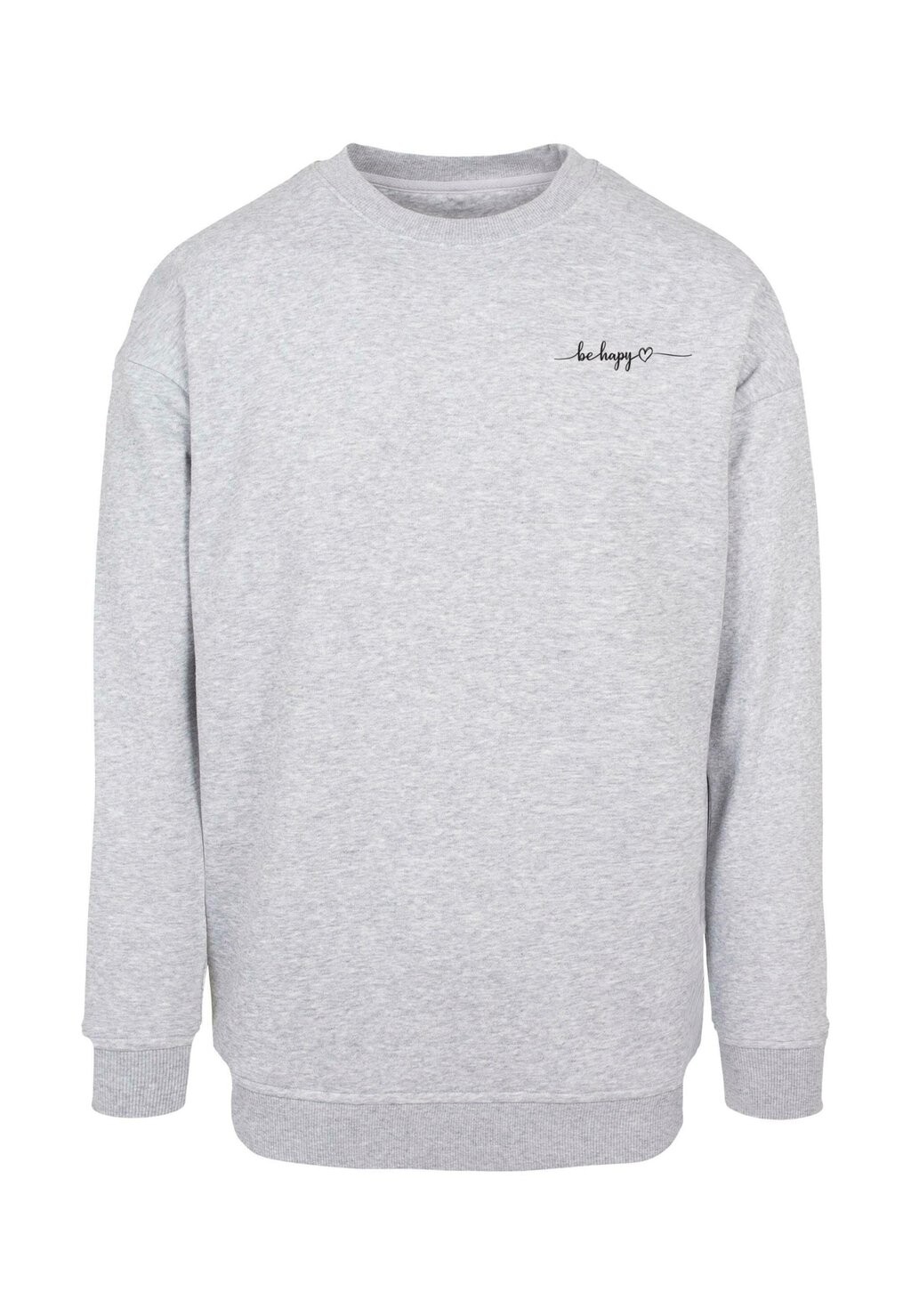 

Толстовка BE HAPPY CREWNECK Merchcode, серый