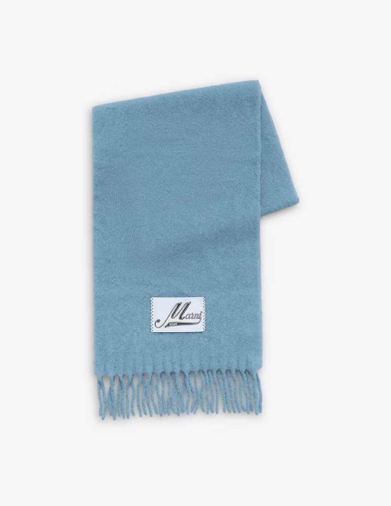 

Шарф из альпаки Marni, цвет 00B47 Lake