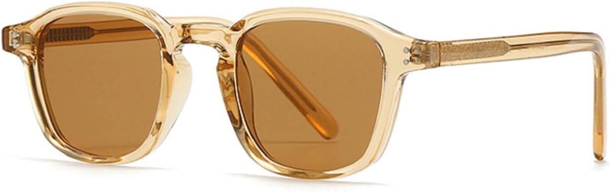 

Винтажные квадратные солнцезащитные очки для женщин и мужчин, 2024 год, роскошные модные классические солнцезащитные очки для мужчин и женщин, модель 28003 Melrose, Tea