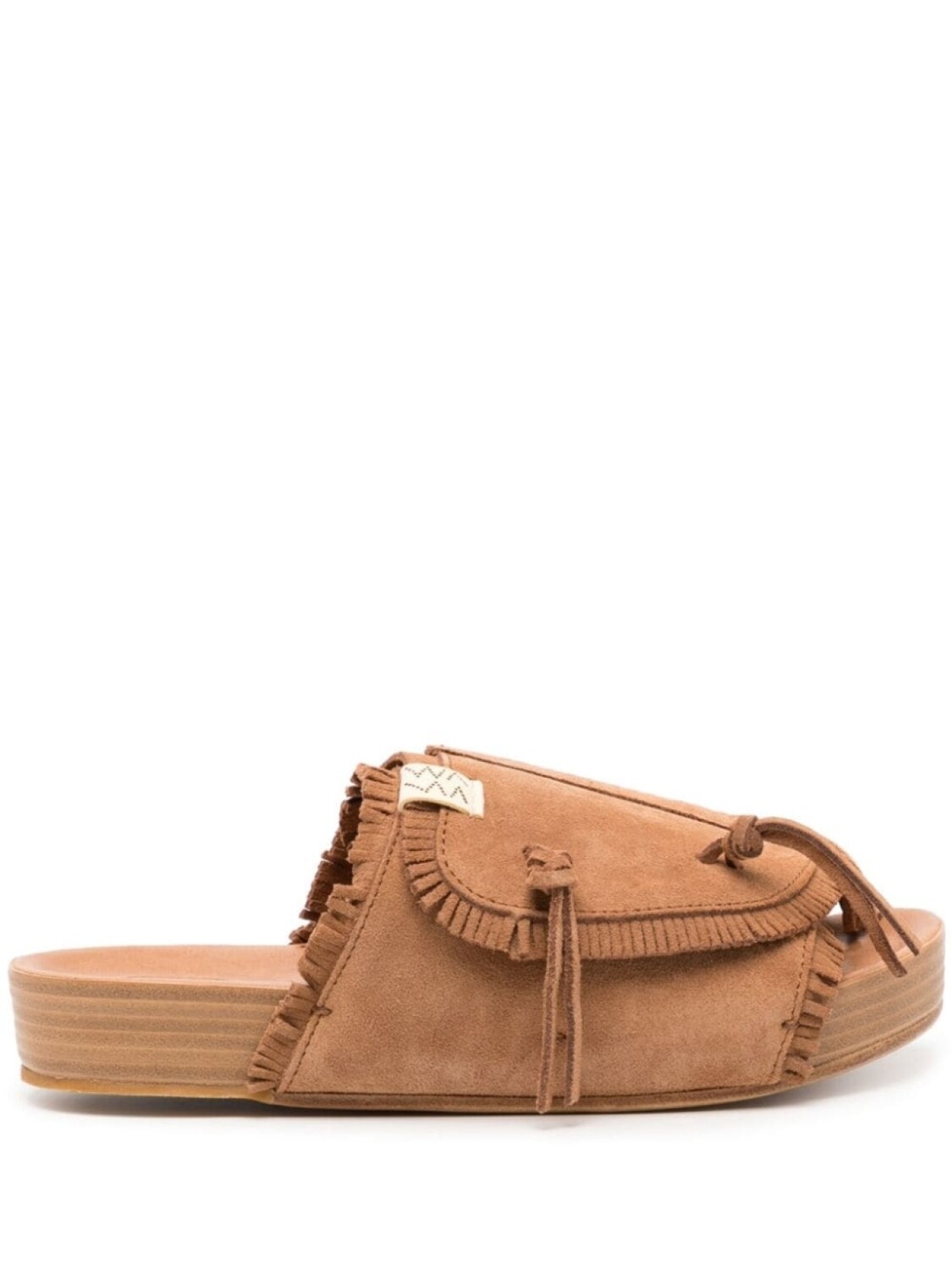 

Visvim шлепанцы Christo Shaman Folk, коричневый