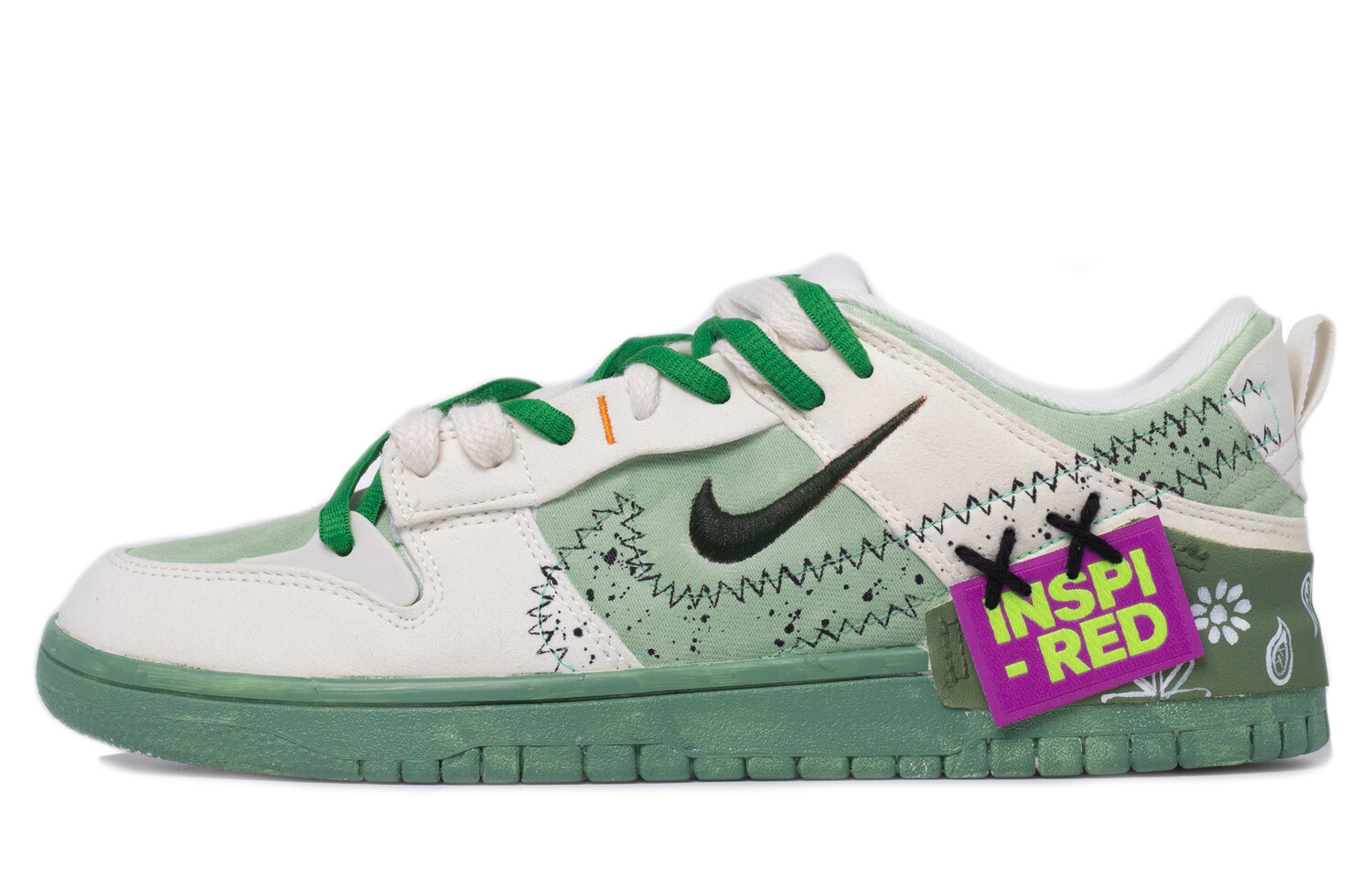 

Женские кроссовки для скейтбординга Nike Dunk, Green/White