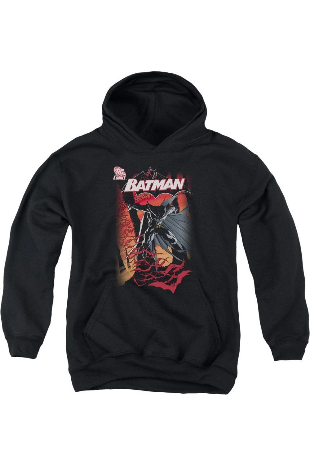 

Батмен #655 худи с капюшоном для подростков Gildan, черный