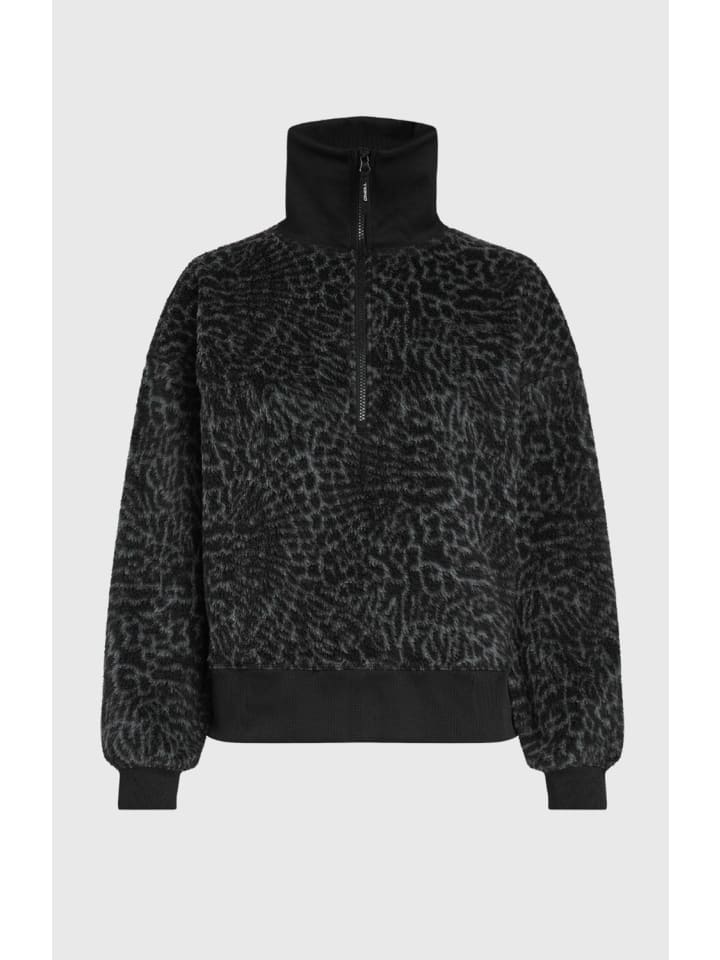 

O`Neill Незаменимый флисовый свитер HZ в черном цвете с анималистическим рисунком