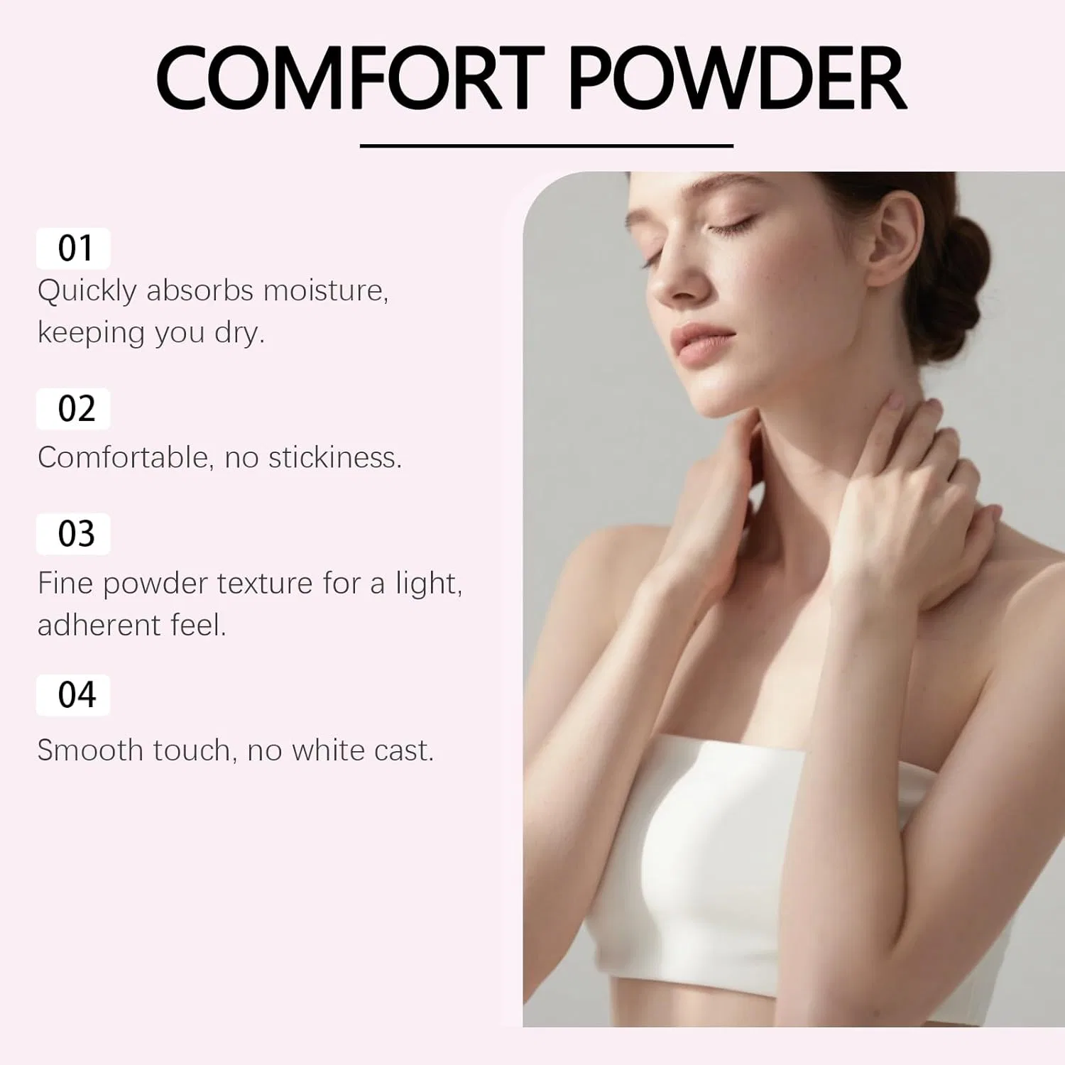 Пудра Comfort Powder без талька для тела и ног Generic, 1 Piece. — фото 4