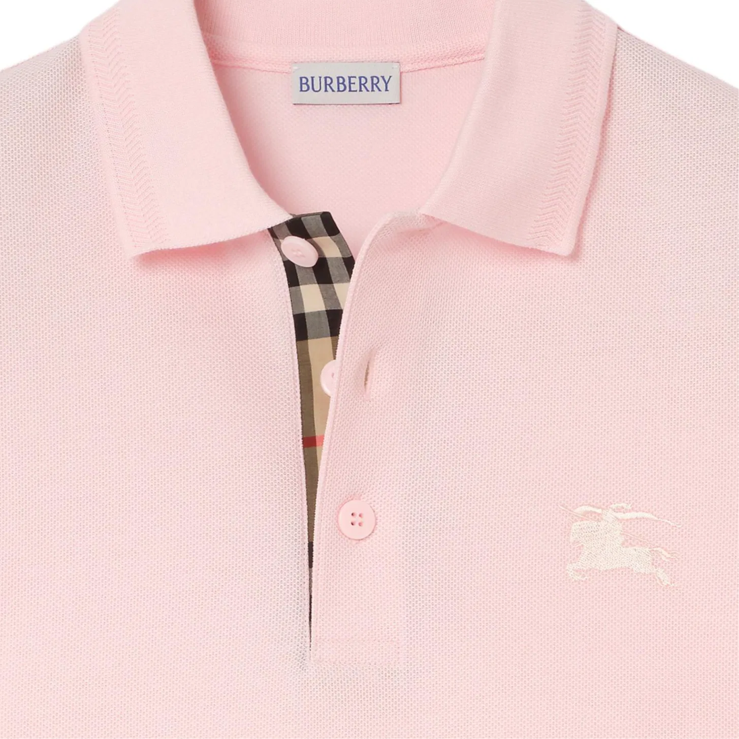 Поло Burberry хлопок розовое — фото 3