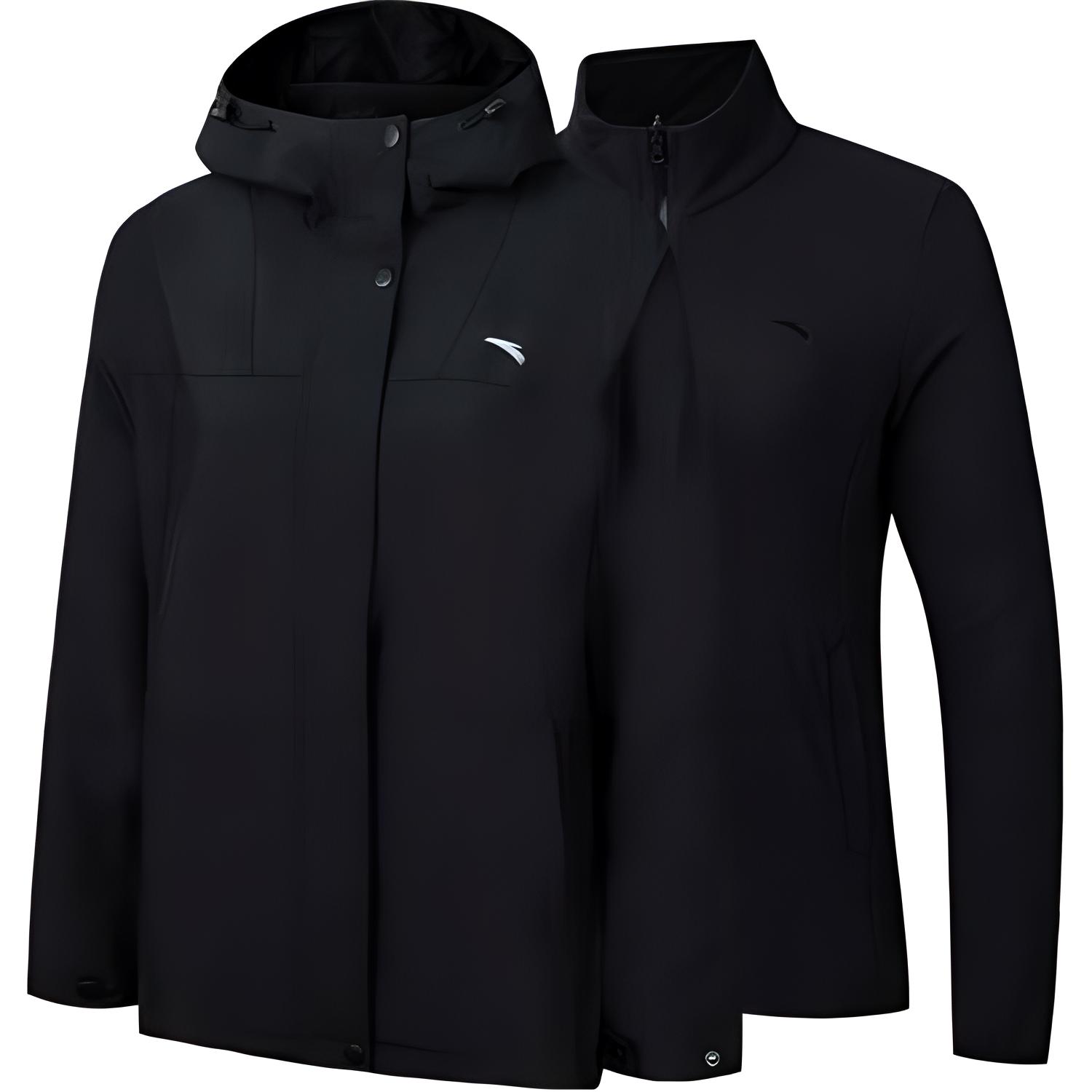 

Анта Вэрайети Тренировочная коллекция Водонепроницаемая и ветрозащитная куртка для сохранения тепла Женская базовая черная, Черный, Анта Вэрайети Тренировочная коллекция Водонепроницаемая и ветрозащитная куртка для сохранения тепла Женская базовая черная