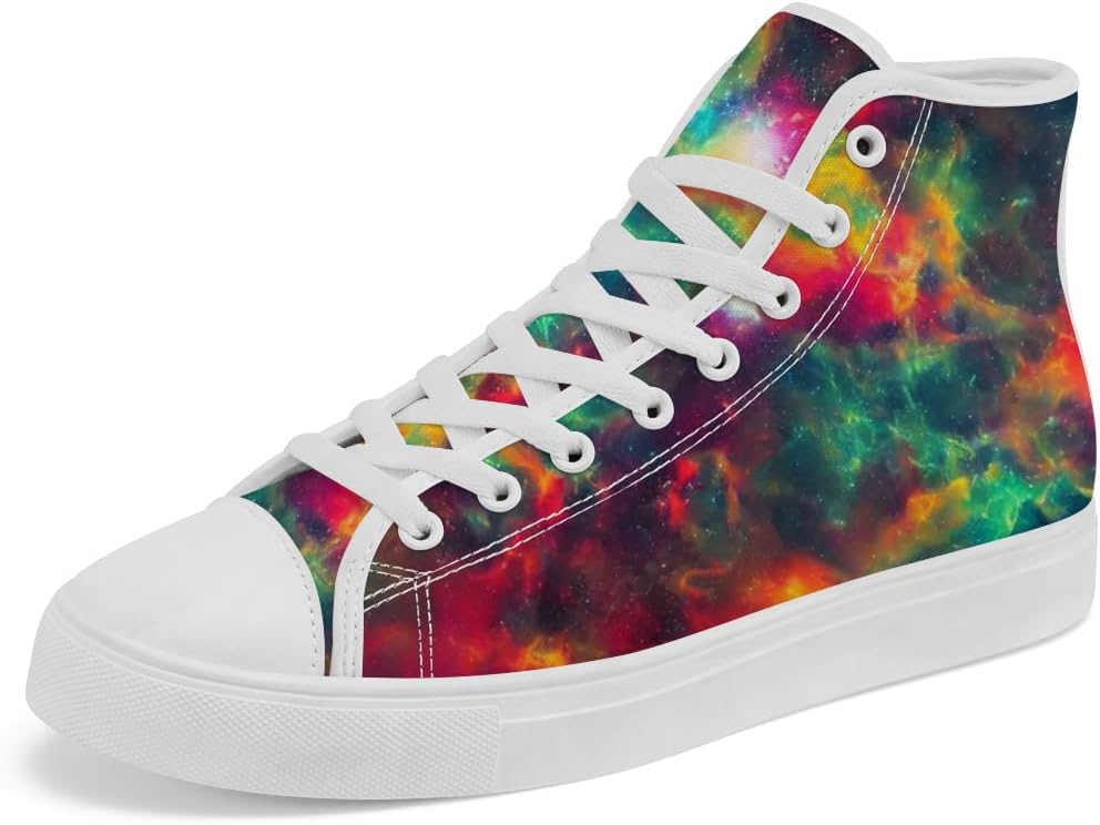 

Мужские и женские высокие кеды Galaxy на шнуровке, повседневная обувь Chebing, красный/зеленый