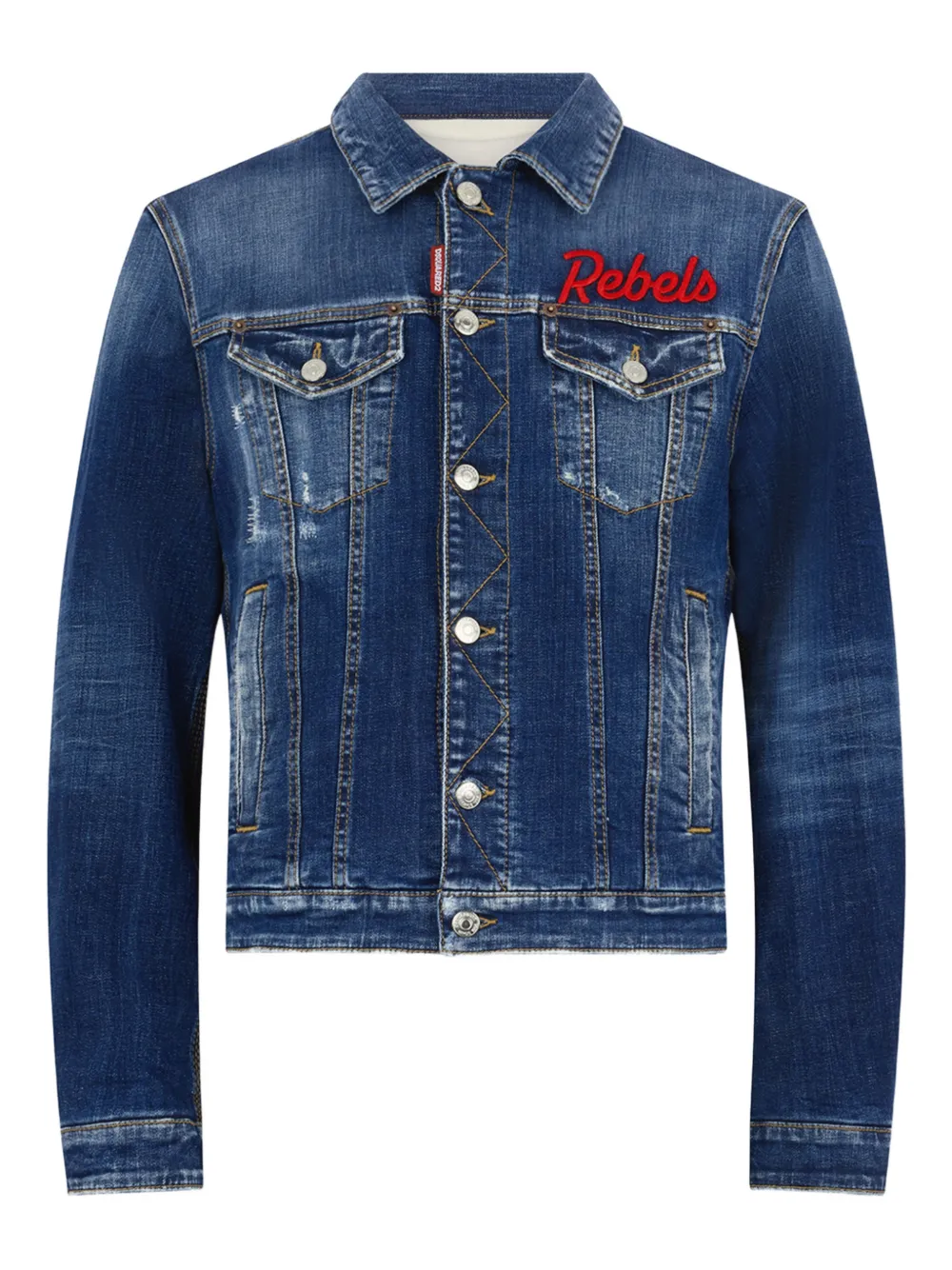 

Куртка с эффектом потертости DSQUARED2, синий