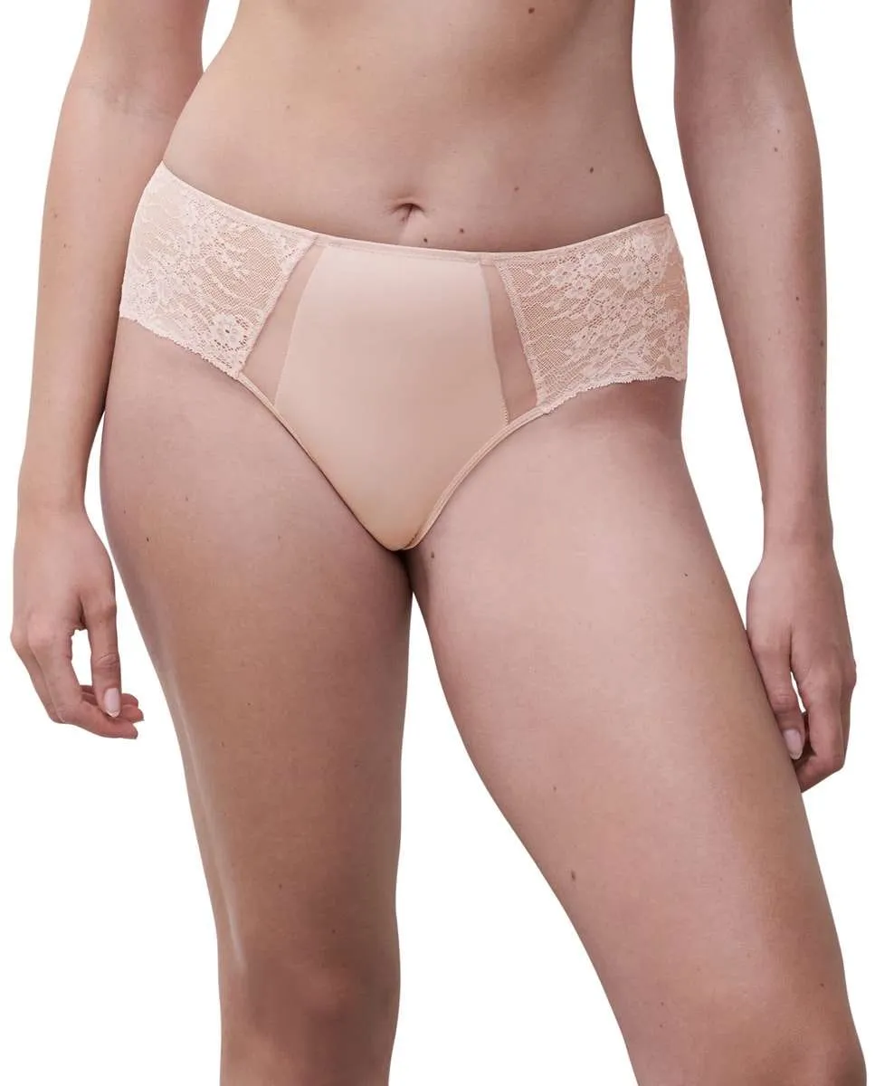 

Кюлоты с цветочным кружевом и тюлем Crush line Chantelle, цвет Nude