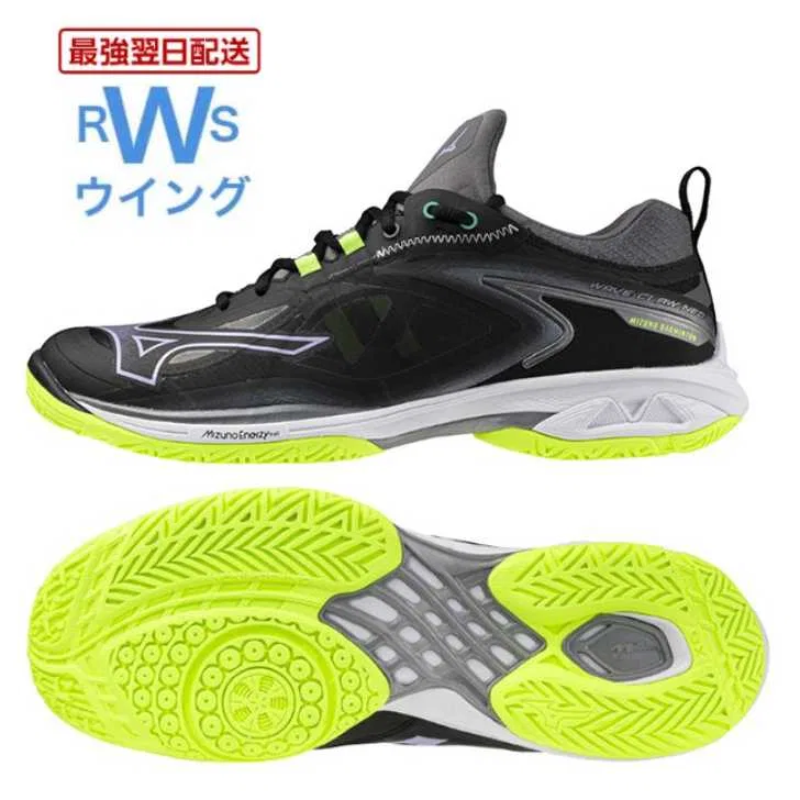 Кроссовки для бадминтона «Wave Claw Neo 3» от Mizuno, Black X Purple X Lime