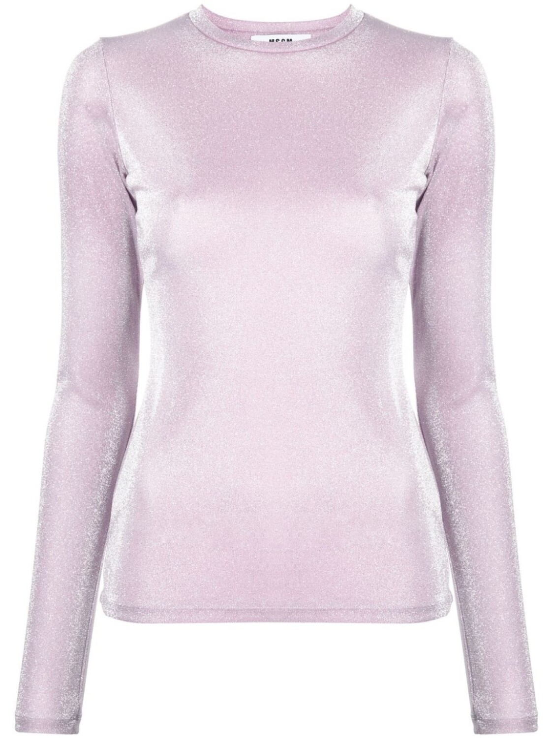 

MSGM джемпер с эффектом металлик, розовый