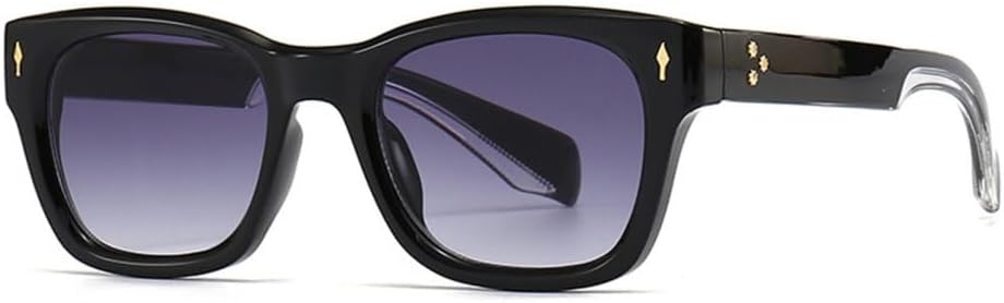 

Солнцезащитные очки MUTYNE квадратной формы для женщин, роскошные винтажные солнцезащитные очки для мужчин и женщин, черные и коричневые, с защитой от УФ-излучения UV400, Black Gray