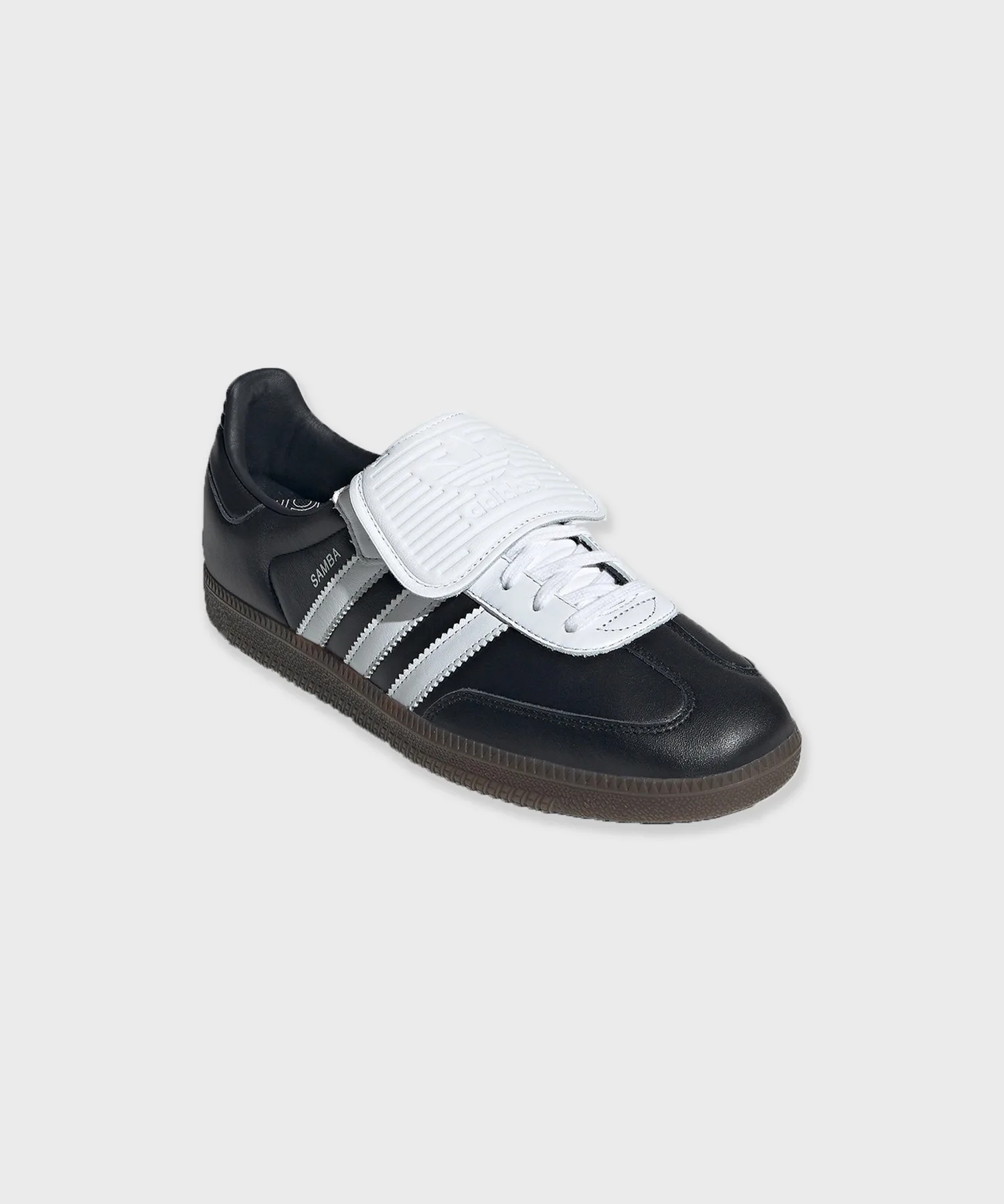 Унисекс кроссовки из натуральной кожи Adidas Samba LT чёрные