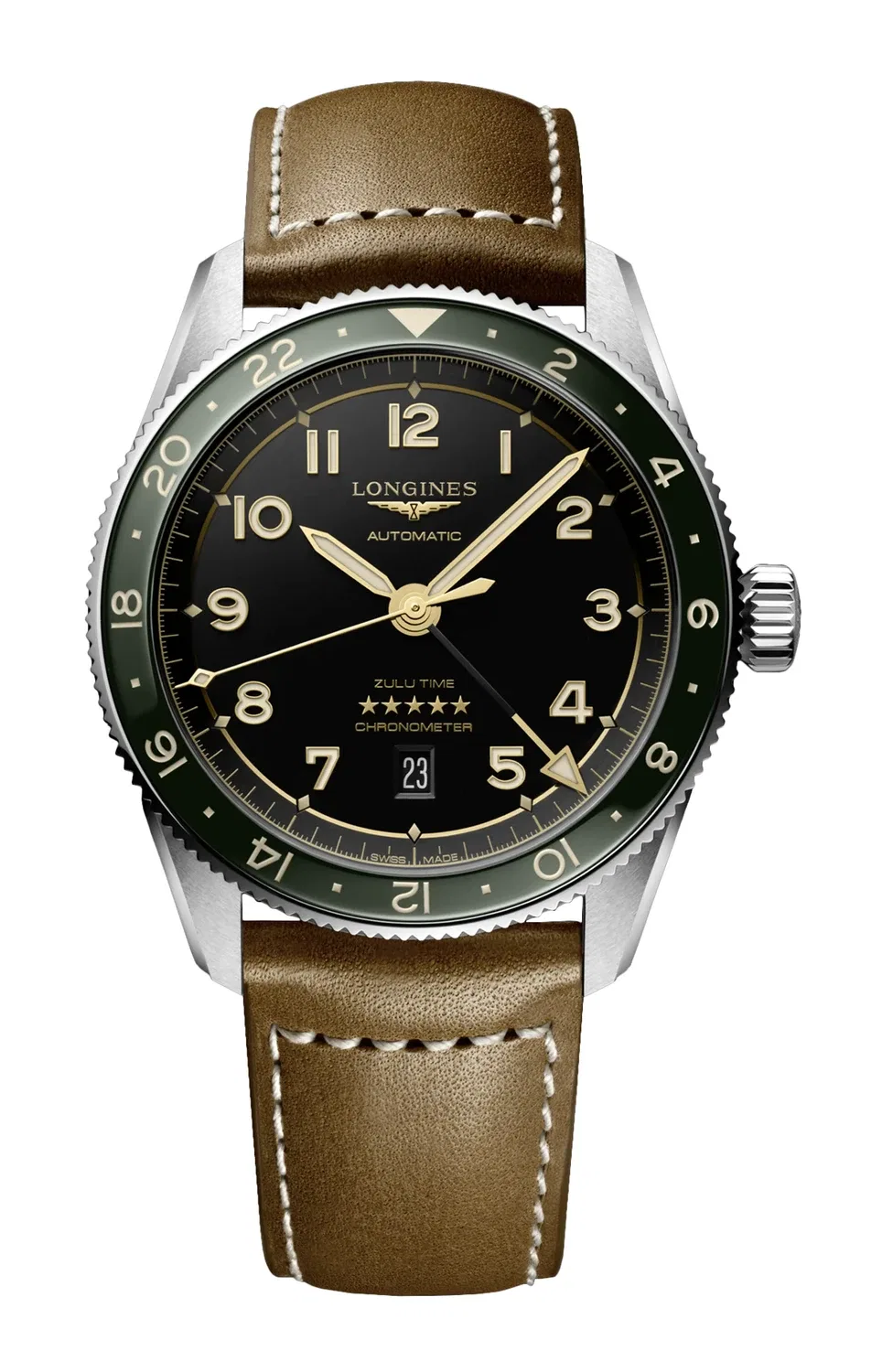 ЛОНЖИН СПИРИТ ЗУЛУ ТАЙМ - L3.812.4.63.2 LONGINES, черный